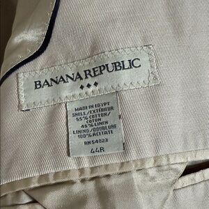 Banana Republic Men's Beige Linen Blend Blazer Size 44R